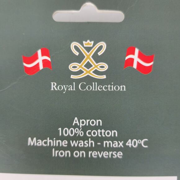 Royal Collection Copenhagen Apron Green Scandinavian Souvenir Collage Cotton NEW - Picture 11 of 11